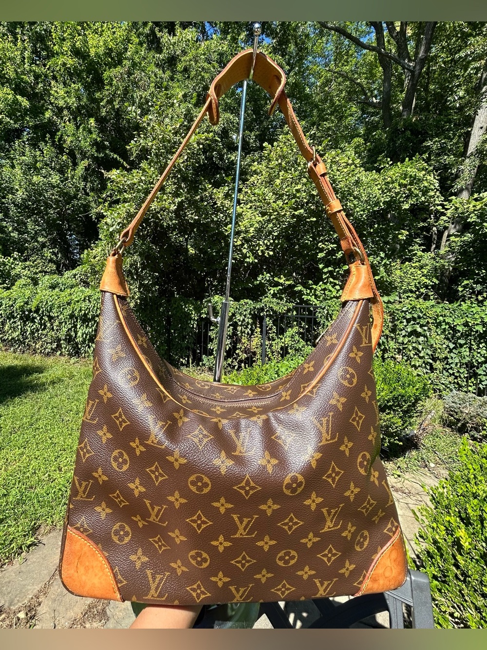 Louis Vuitton Monogram Boulogne Hobo Shoulder Bag In Good Condition